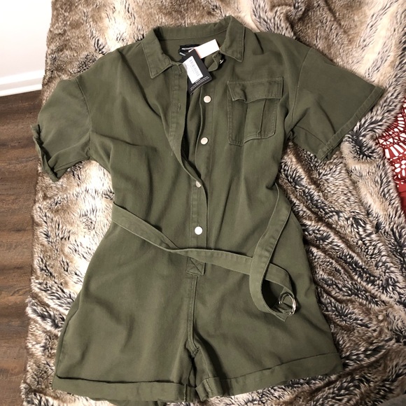 PrettyLittleThing Pants - Denim Romper